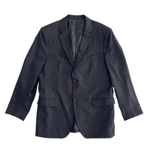 Theory Wool Regular Fit Blazer Suit Jacket - 42 | Dark Blue